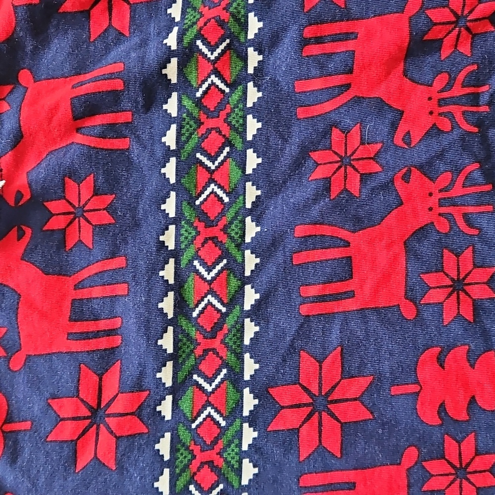 Hanna Andersson Red and Blue‎ Holiday Top Size 12 - Picture 2 of 4